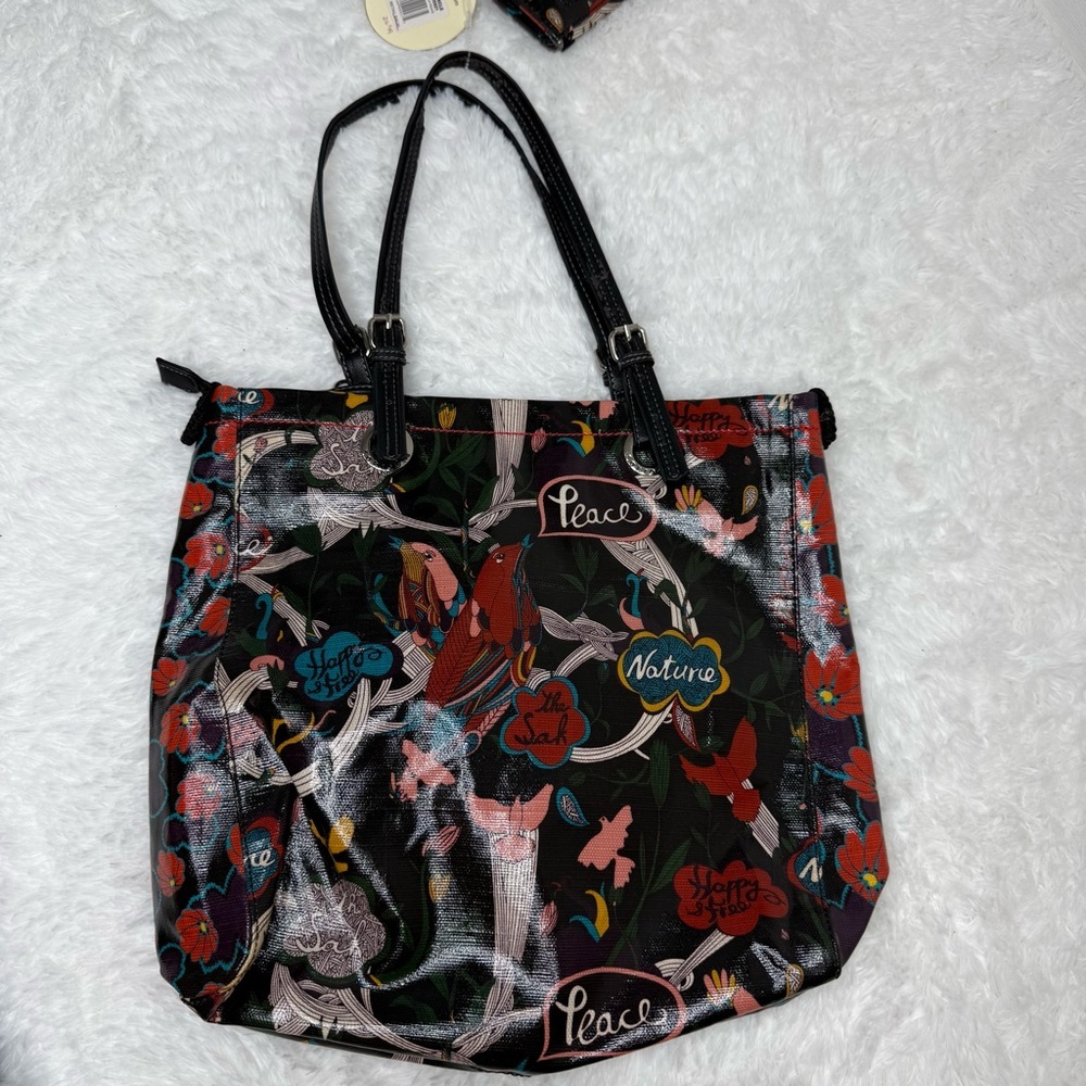 Sakroots Artist Circle Peace Birds Tote Set NWT Boho Festival Bag Wallet - Picture 5 of 16